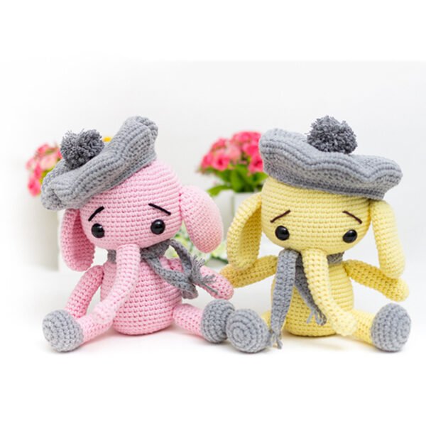 Handmade Crochet Doll Cute Animal Plush Toy Keychain Bag Charm Gift